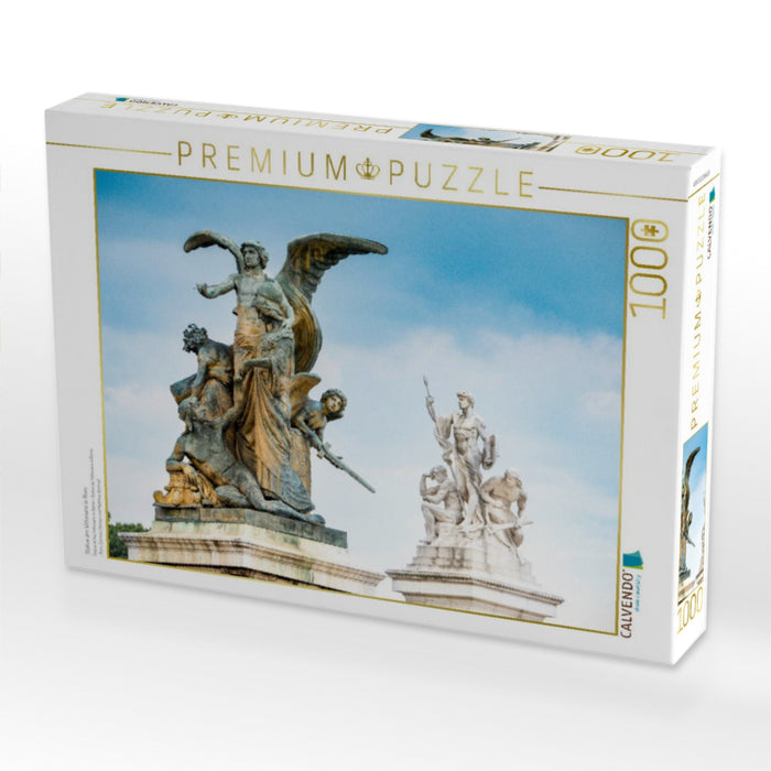 Statue am Vittoriano in Rom - CALVENDO Foto-Puzzle'