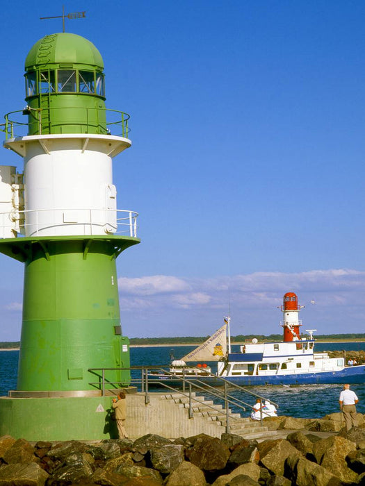 Leuchtturm Warnemünde - CALVENDO Foto-Puzzle'