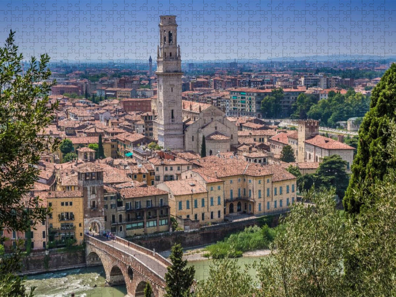 VERONA Blick über die Altstadt - CALVENDO Foto-Puzzle'