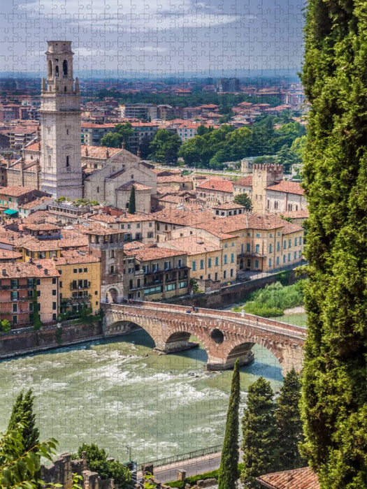 VERONA Blick über die Altstadt - CALVENDO Foto-Puzzle'