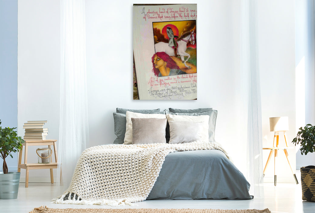 Premium Textil-Leinwand Premium Textil-Leinwand 80 cm x 120 cm  hoch Ein Motiv aus dem Kalender Sebastian Misseling - Fabelwesen