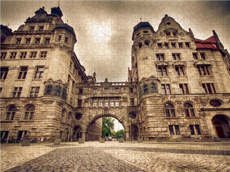 Neues Rathaus 1000 Teile Puzzle quer - CALVENDO Foto-Puzzle'