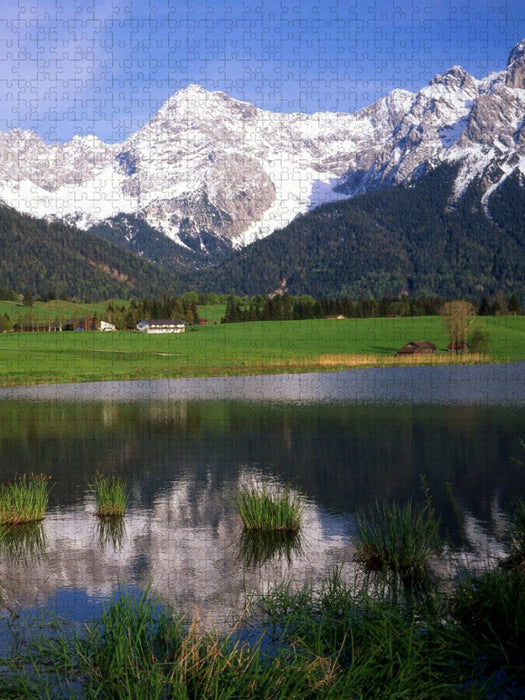 Schmalsee am Karwendelgebirge - CALVENDO Foto-Puzzle'