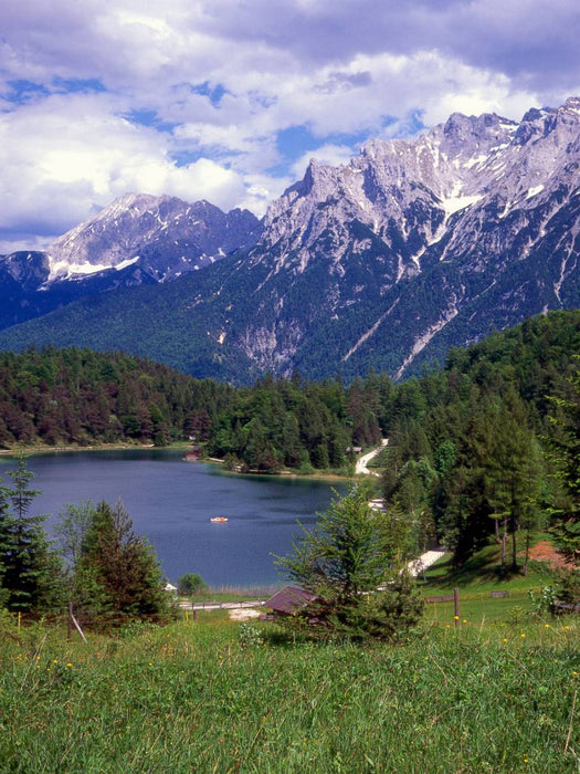 Lautersee am Karwendelgebirge - CALVENDO Foto-Puzzle'