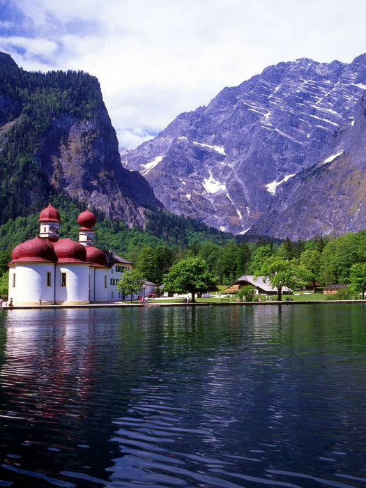 Königssee am Fuße des Watzmann - CALVENDO Foto-Puzzle'