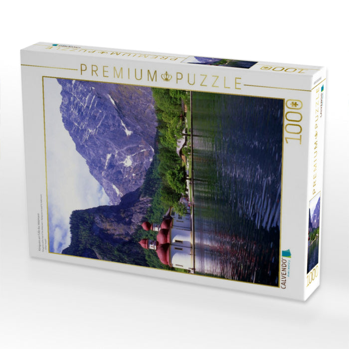 Königssee am Fuße des Watzmann - CALVENDO Foto-Puzzle'