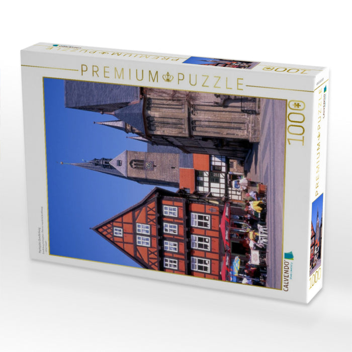 Marktplatz Quedlinburg - CALVENDO Foto-Puzzle'