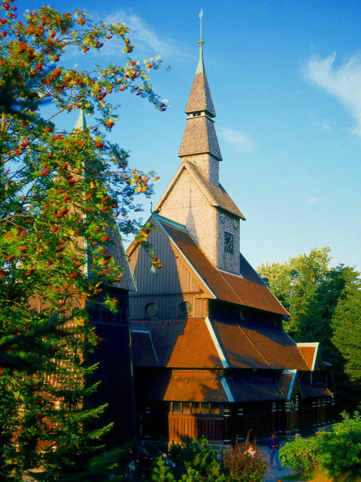 Stabkirche Hahnenklee - CALVENDO Foto-Puzzle'