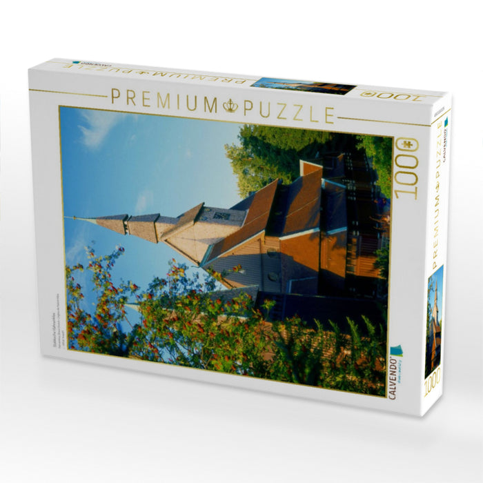 Stabkirche Hahnenklee - CALVENDO Foto-Puzzle'