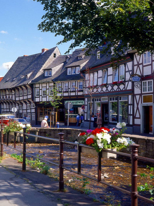 Fachwerkhäuser am Gose-Kanal in Goslar - CALVENDO Foto-Puzzle'