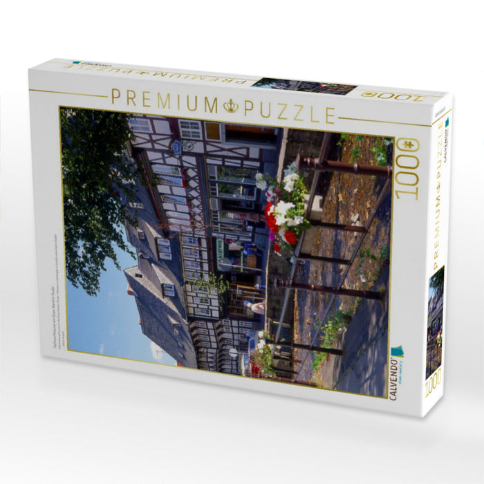 Fachwerkhäuser am Gose-Kanal in Goslar - CALVENDO Foto-Puzzle'