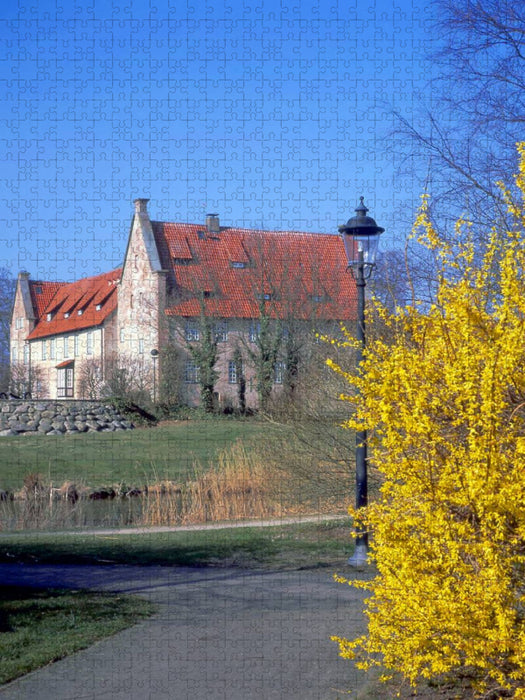 Burg Bederkesa aus dem 12. Jahrhundert - CALVENDO Foto-Puzzle'