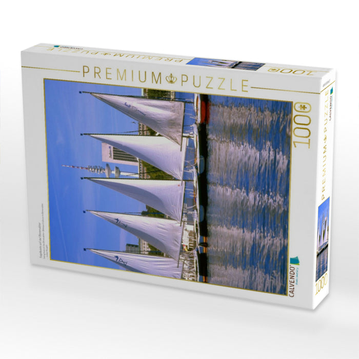 Segelboote auf der Binnenalster - CALVENDO Foto-Puzzle'