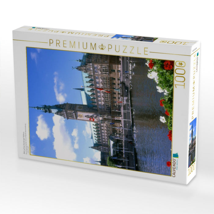 Blick auf das Hamburger Rathaus - CALVENDO Foto-Puzzle'