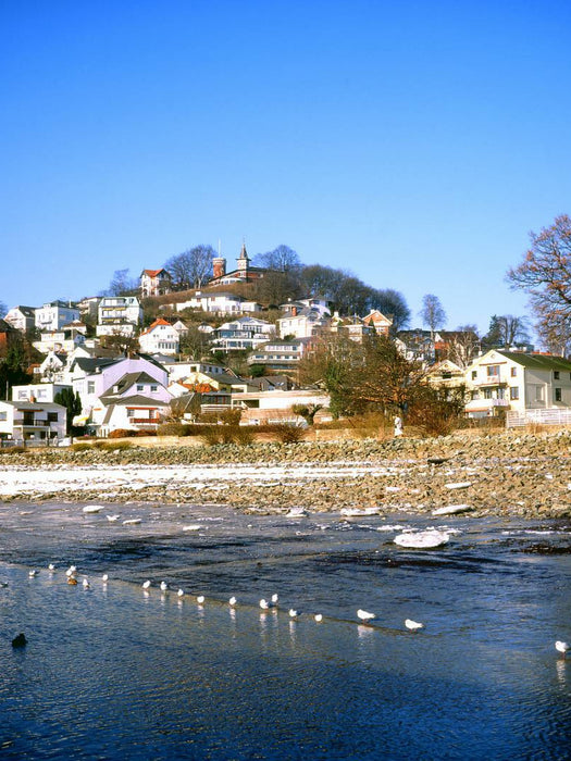Blick auf den Süllberg in Blankenese - CALVENDO Foto-Puzzle'
