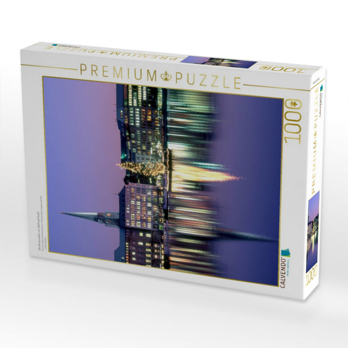 Die Binnenalster zur Weihnachtszeit - CALVENDO Foto-Puzzle'