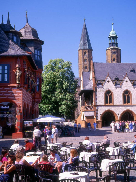 Markplatz Goslar mit Rathaus und Kaiser Worth - CALVENDO Foto-Puzzle'