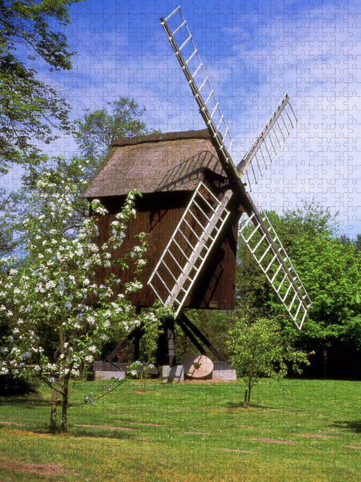 Bockwindmühle bei Stade - CALVENDO Foto-Puzzle'