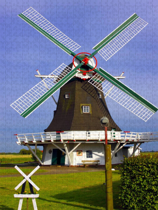 Galeriewindmühle in Ostfriesland - CALVENDO Foto-Puzzle'