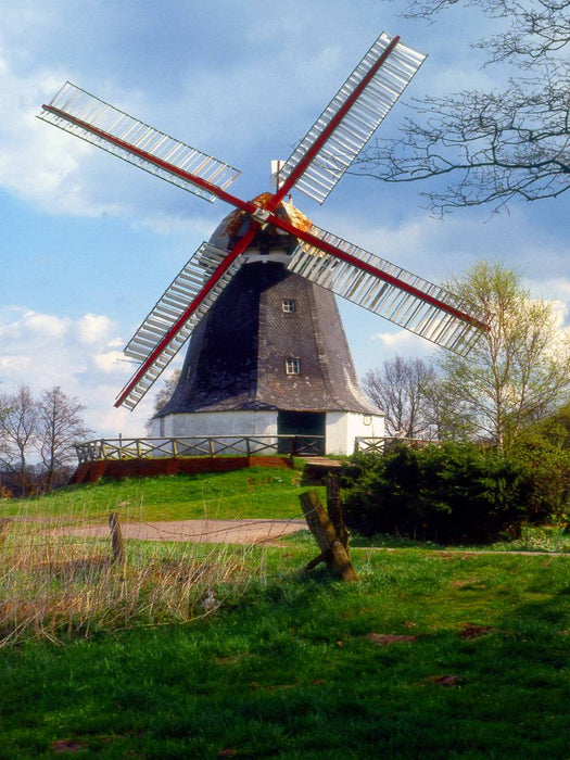 Windmühle in Worpswede, Teufelsmoor - CALVENDO Foto-Puzzle'