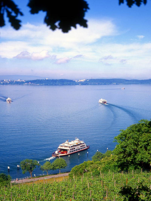 Fährschiffe von Meersburg nach Konstanz - CALVENDO Foto-Puzzle'