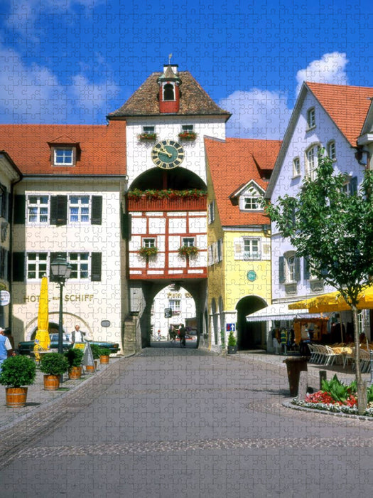 Stadttor in der Unterstadt Meersburg - CALVENDO Foto-Puzzle'