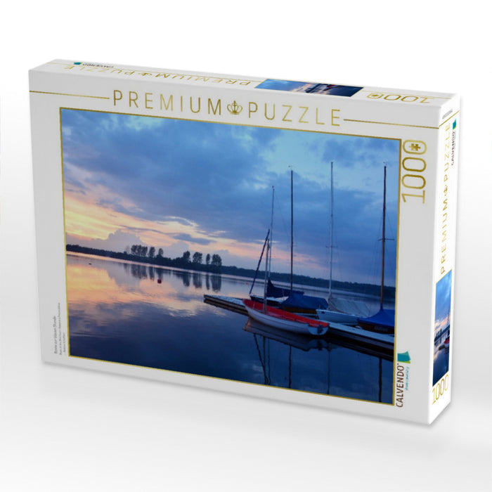 Boote zur blauen Stunde - CALVENDO Foto-Puzzle'