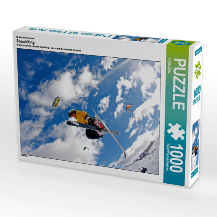 Ein Motiv aus dem Kalender Snowkiting 1000 Teile Puzzle quer - CALVENDO Foto-Puzzle'