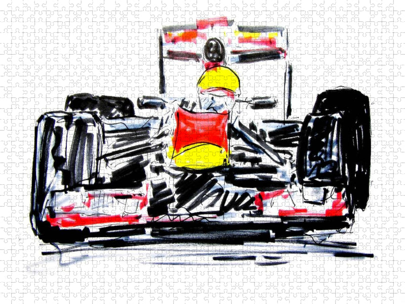 Illustration Red Bull RB 8 - CALVENDO Foto-Puzzle'
