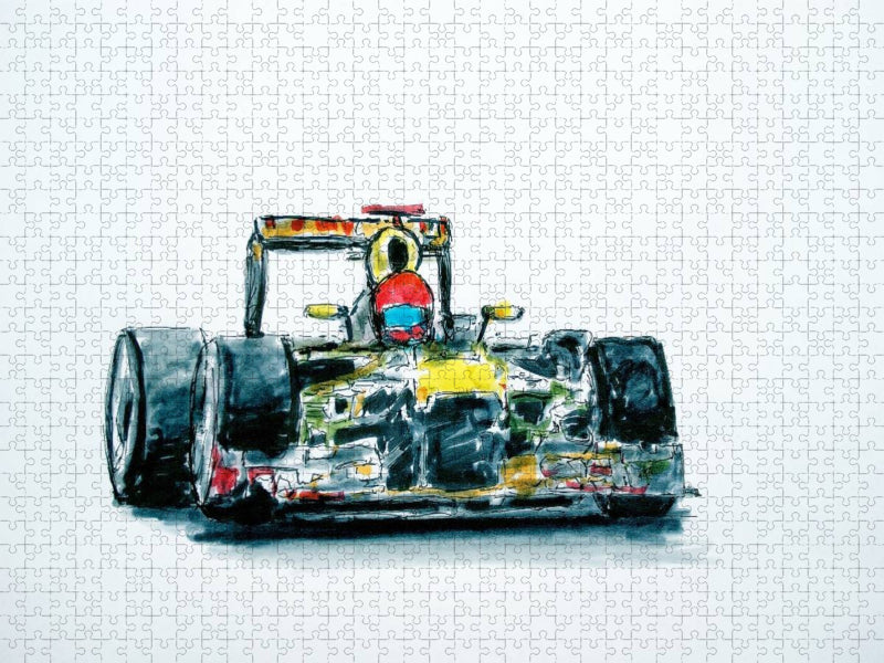 Illustration Red Bull RB 9 - CALVENDO Foto-Puzzle'