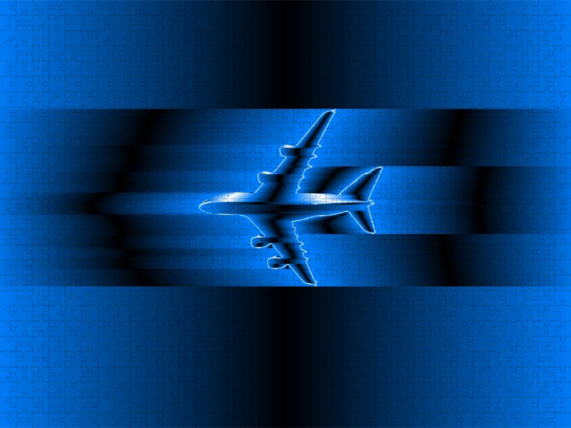 Illustration Airbus A380 - CALVENDO Foto-Puzzle'