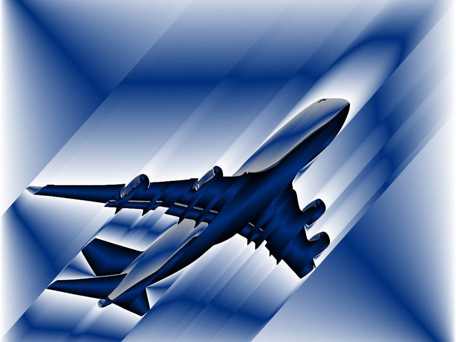 Illustration Boing 747 - CALVENDO Foto-Puzzle'