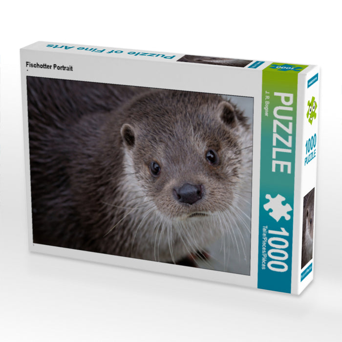 Fischotter Portrait 1000 Teile Puzzle quer - CALVENDO Foto-Puzzle'