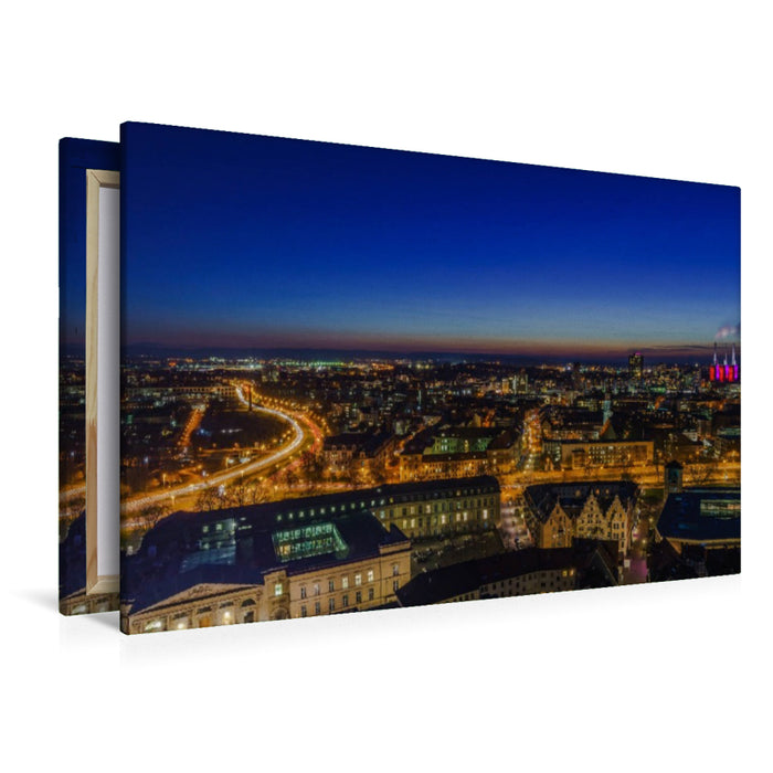 Premium Textil-Leinwand City