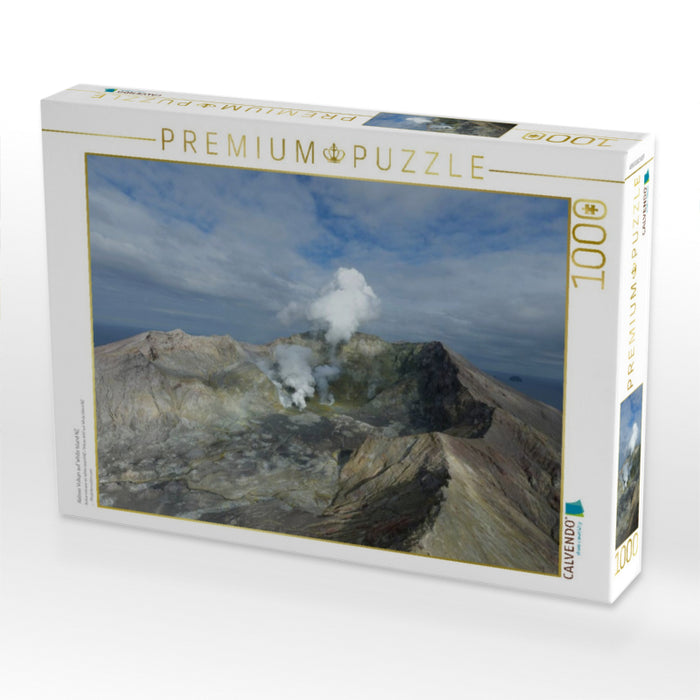 Aktiver Vulkan auf White Island NZ - CALVENDO Foto-Puzzle'