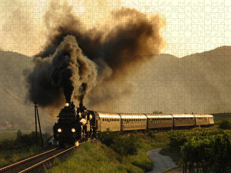 Eisenbahn wie zu Großmutters Zeiten. - CALVENDO Foto-Puzzle'
