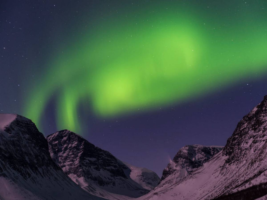 Nordlicht uind Mondenschein - CALVENDO Foto-Puzzle'