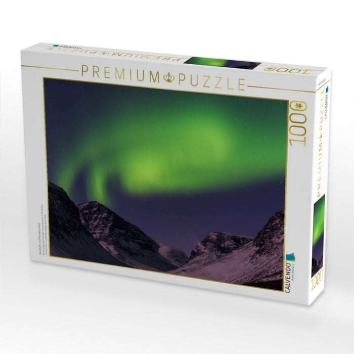 Nordlicht uind Mondenschein - CALVENDO Foto-Puzzle'