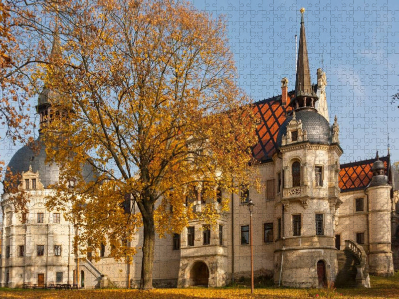 Schloss Schönfeld unweit Großenhain - CALVENDO Foto-Puzzle'