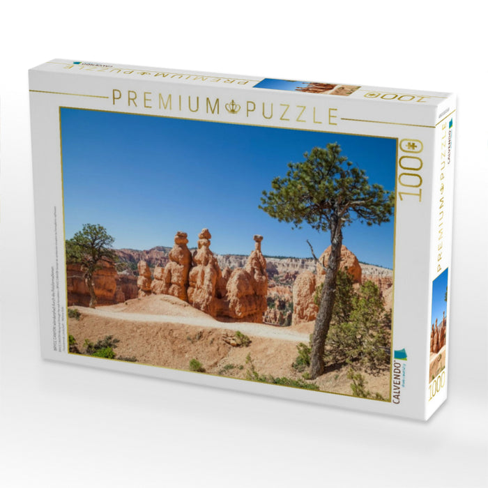BRYCE CANYON Wanderpfad durch die Felsformationen - CALVENDO Foto-Puzzle'