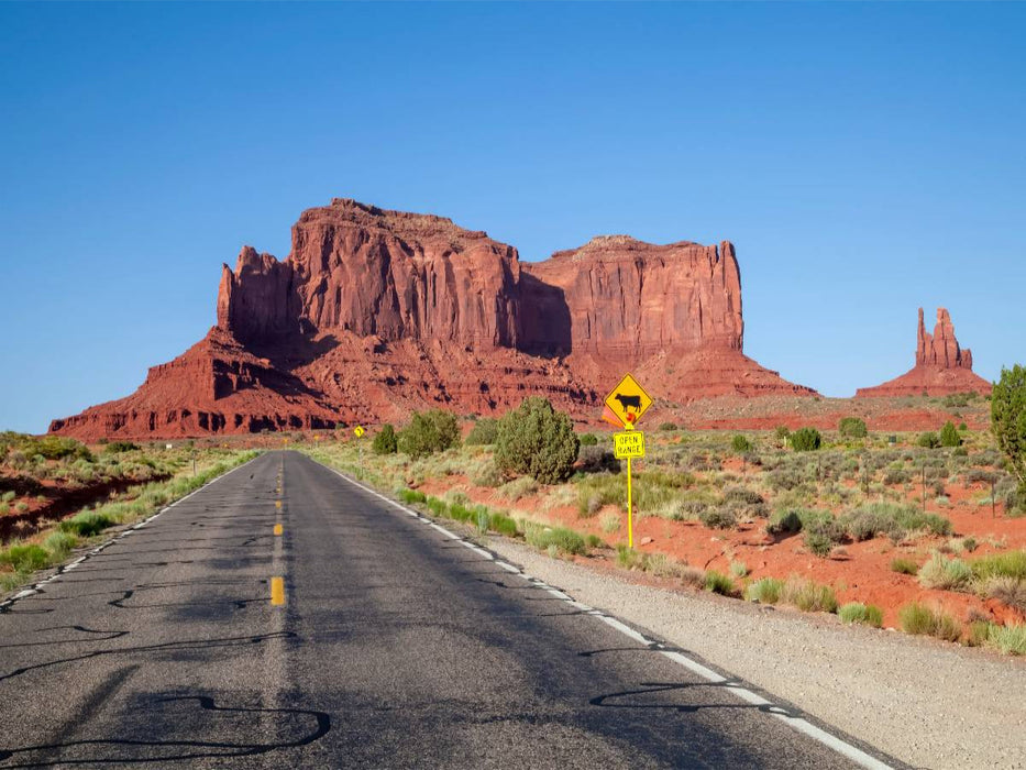Auf dem Weg zum Monument Valley - CALVENDO Foto-Puzzle'