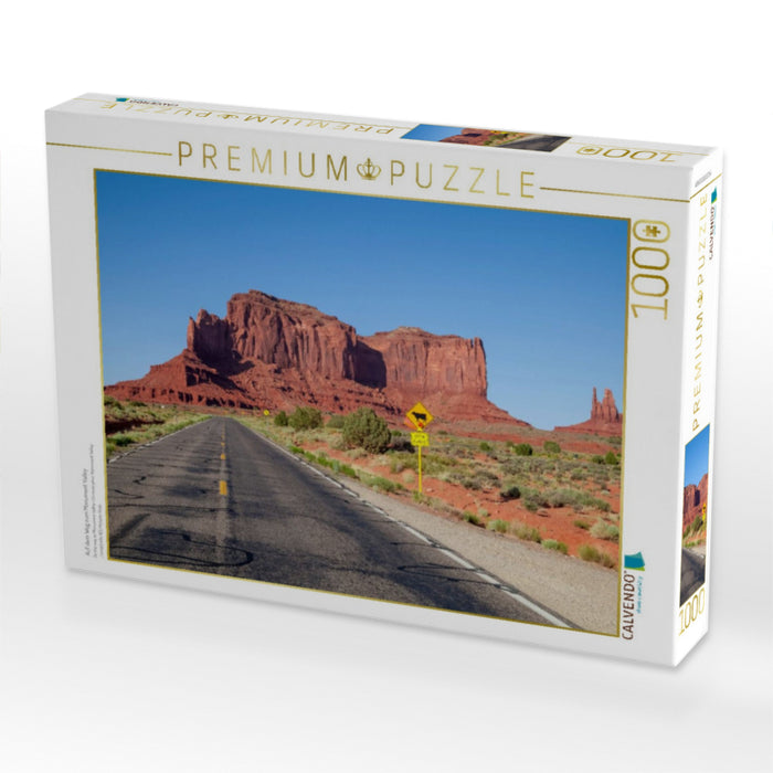 Auf dem Weg zum Monument Valley - CALVENDO Foto-Puzzle'