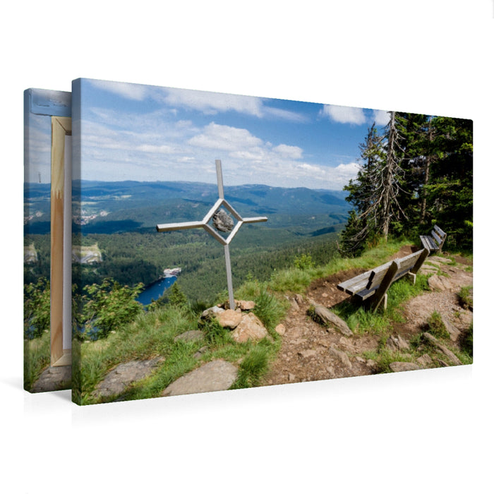 Premium Textil-Leinwand Schöner Bayerischer Wald