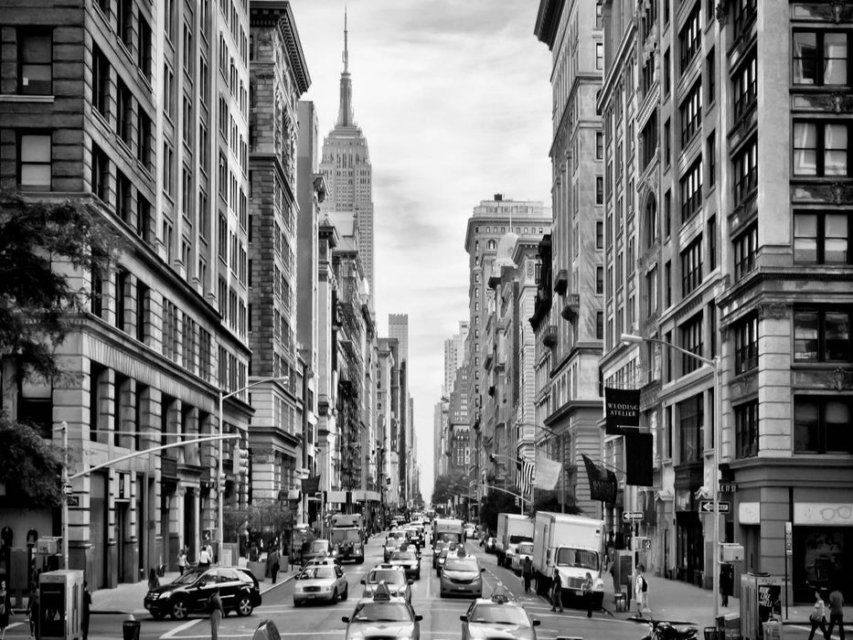 NYC 5th Avenue Monochrom - CALVENDO Foto-Puzzle'