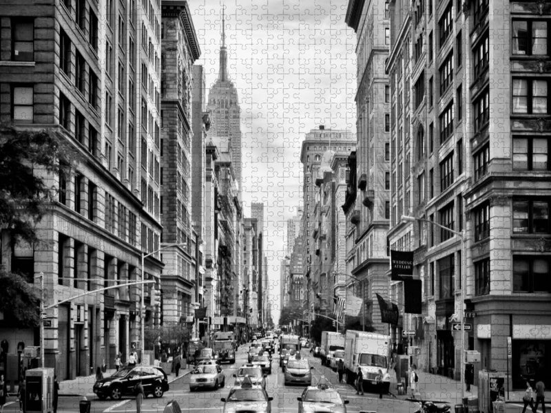 NYC 5th Avenue Monochrom - CALVENDO Foto-Puzzle'