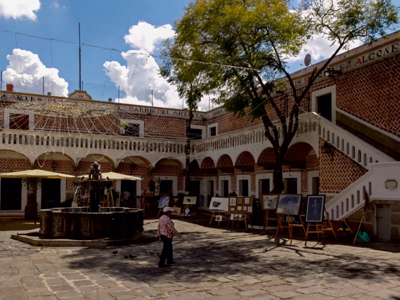 Im Künstlerviertel von Puebla 1000 Teile Puzzle quer - CALVENDO Foto-Puzzle'
