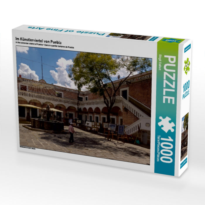 Im Künstlerviertel von Puebla 1000 Teile Puzzle quer - CALVENDO Foto-Puzzle'