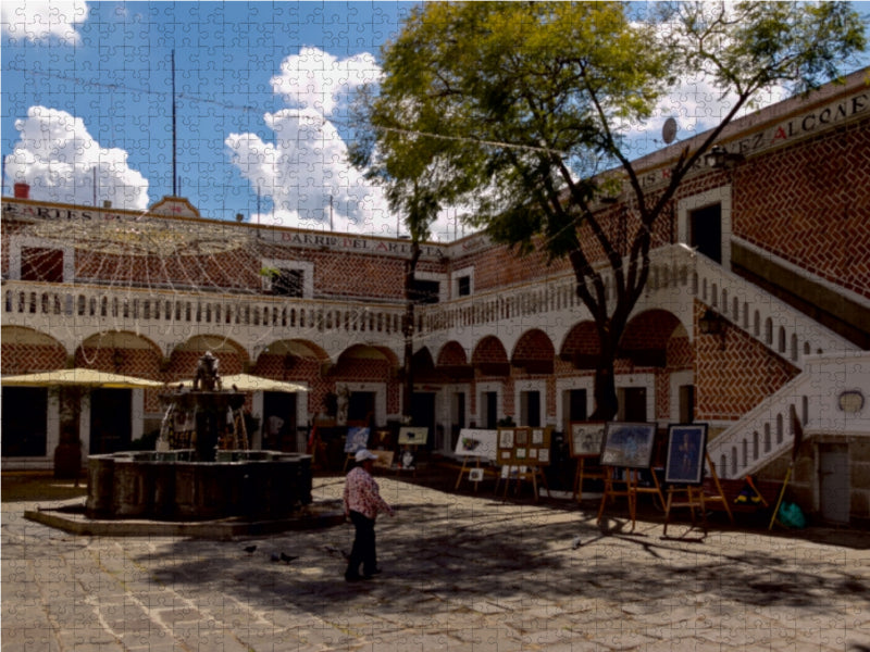 Im Künstlerviertel von Puebla 1000 Teile Puzzle quer - CALVENDO Foto-Puzzle'