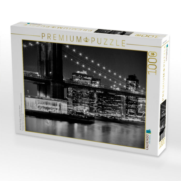 NYC Brooklyn Bridge und Manhattan Skyline - CALVENDO Foto-Puzzle'