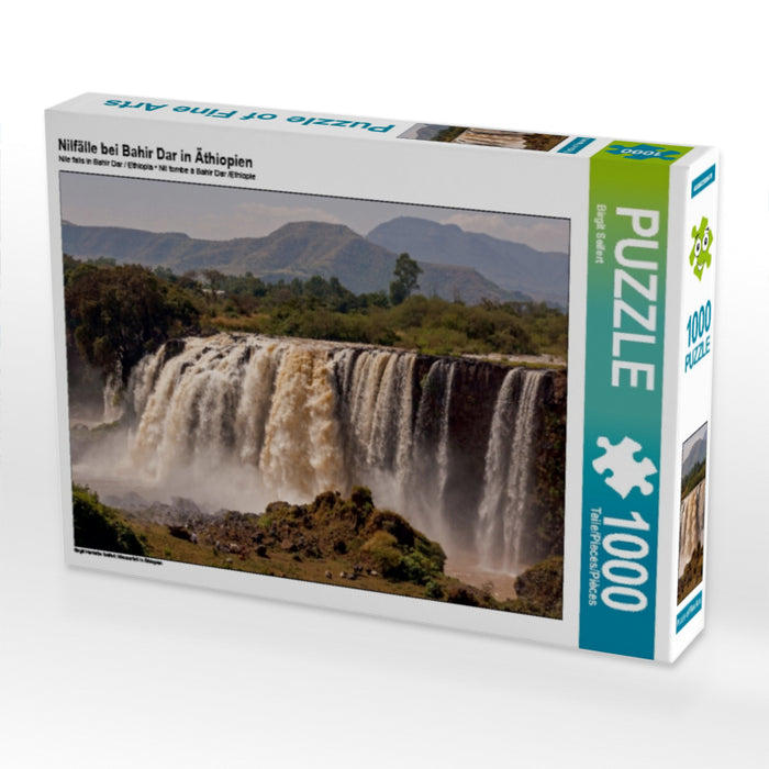Nilfälle bei Bahir Dar in Äthiopien 1000 Teile Puzzle quer - CALVENDO Foto-Puzzle'